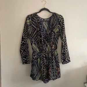 Green patterned jumper/romper